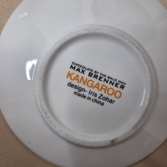 Max Brenner Kangaroo Chocolate Bar by the Bald Man Cup and Saucer Set Iris Zohar - Picture 6 of 7